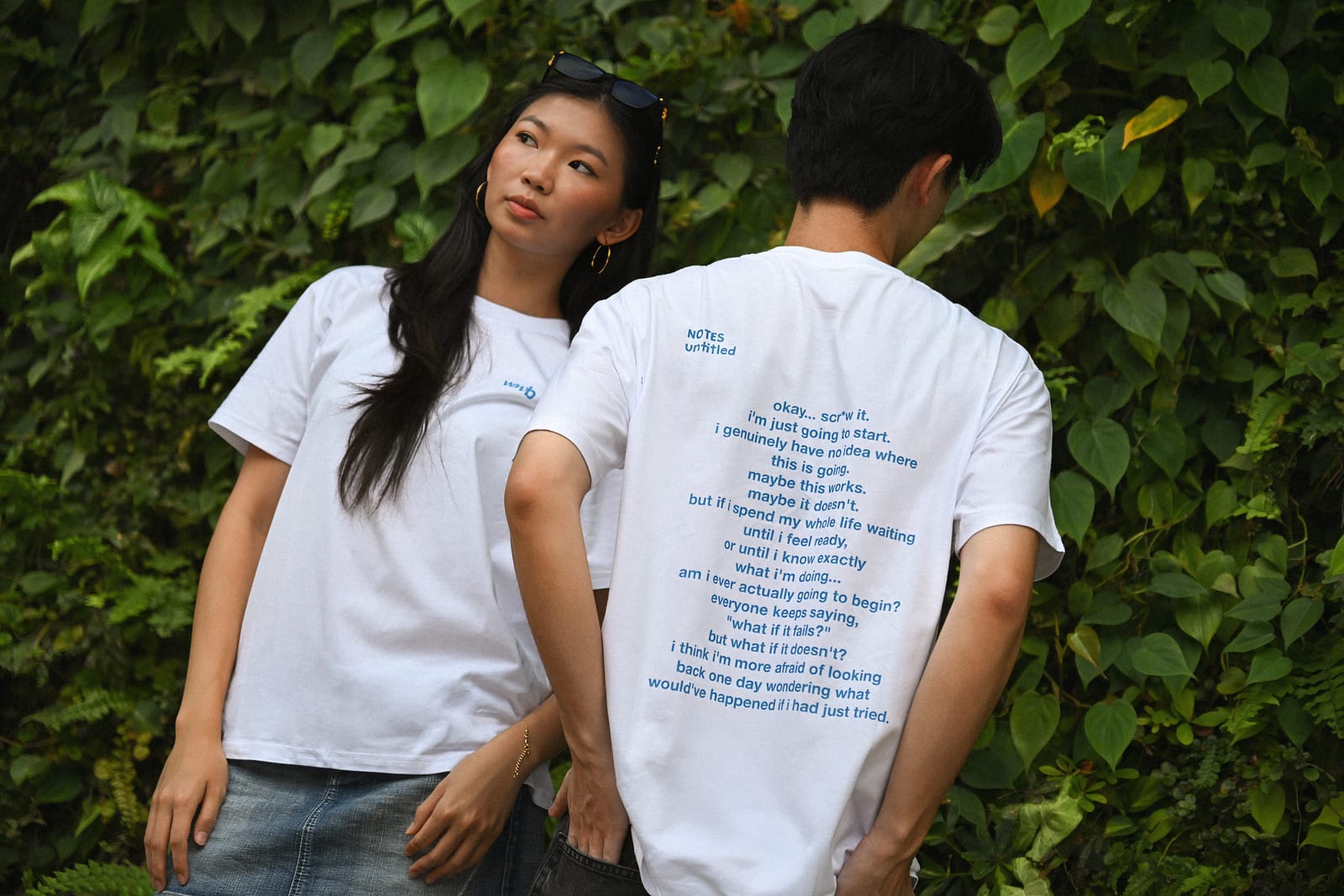 Untitled Notes tee, WWB x ButtHaus Series